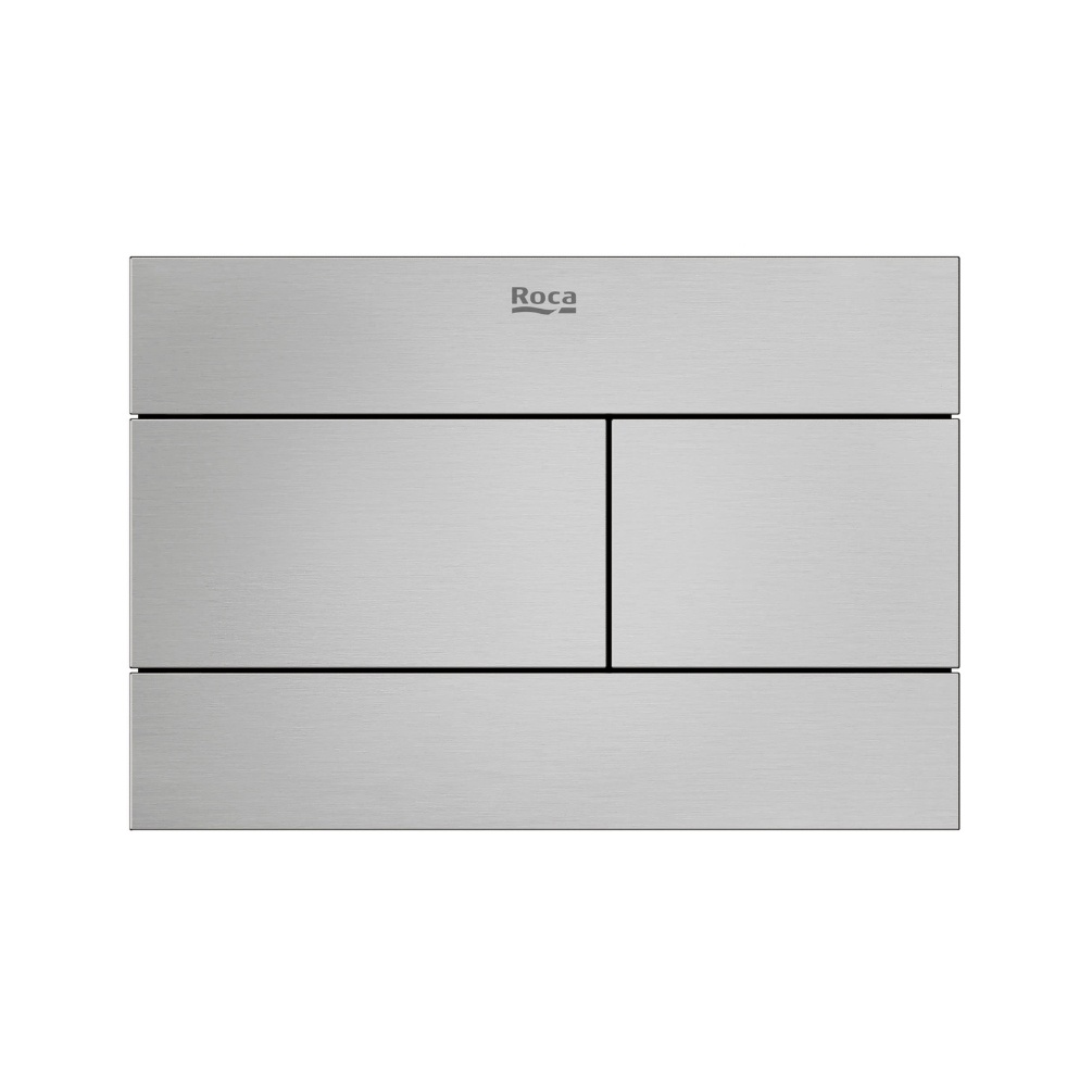 Cut out image of the Roca Duplo S PS2 Brushed Stainless Steel Dual Flush Plate