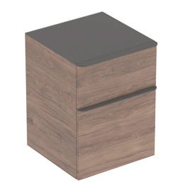 image of geberit bathroom furniture in hickory colour