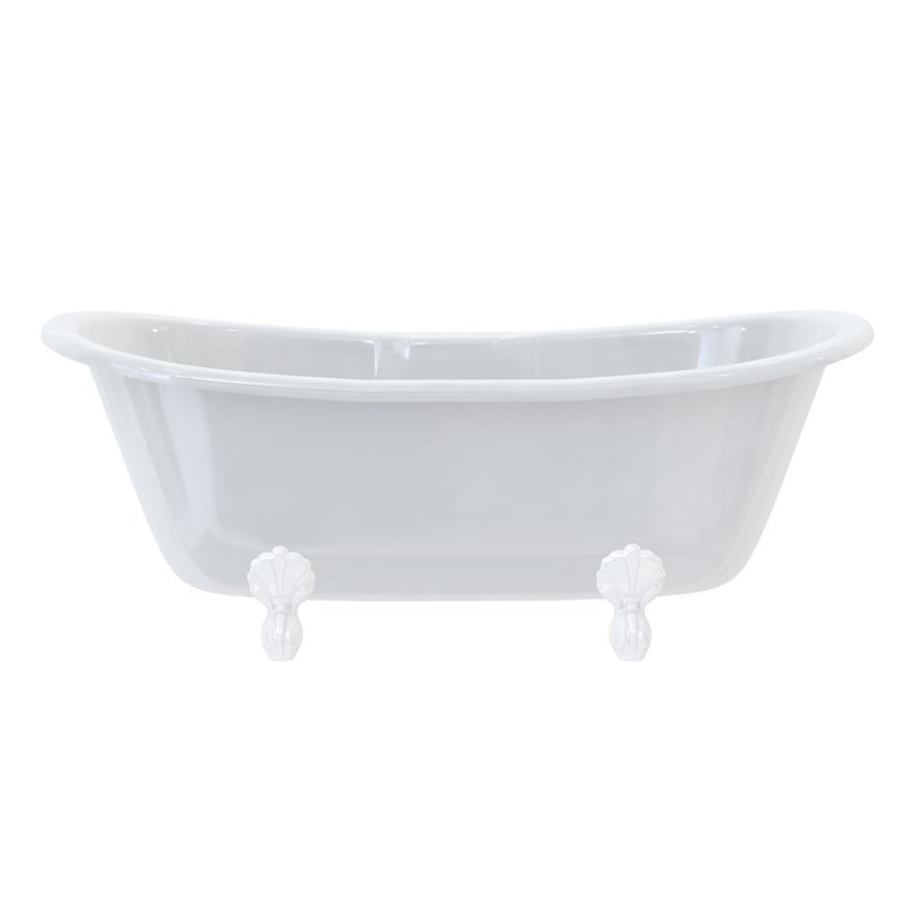 Burlington Bateau Freestanding Bath With White Claw Feet