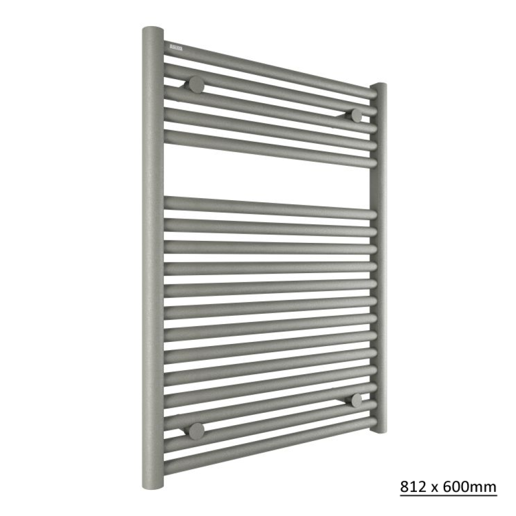 Photo of Tissino Hugo2 Lusso Grey Heated Towel Rail 812 x 600mm Cutout
