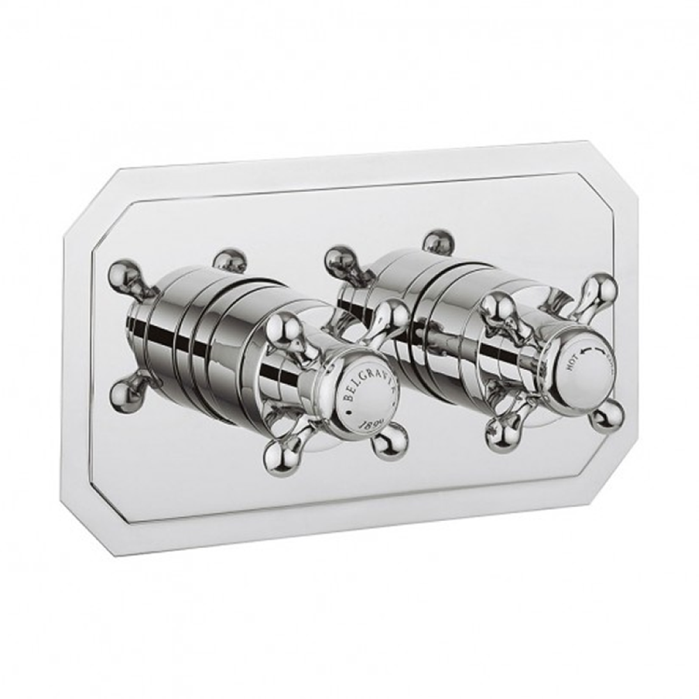 Crosswater Belgravia Crosshead Shower Valve - 2 Outlet 2 Handle