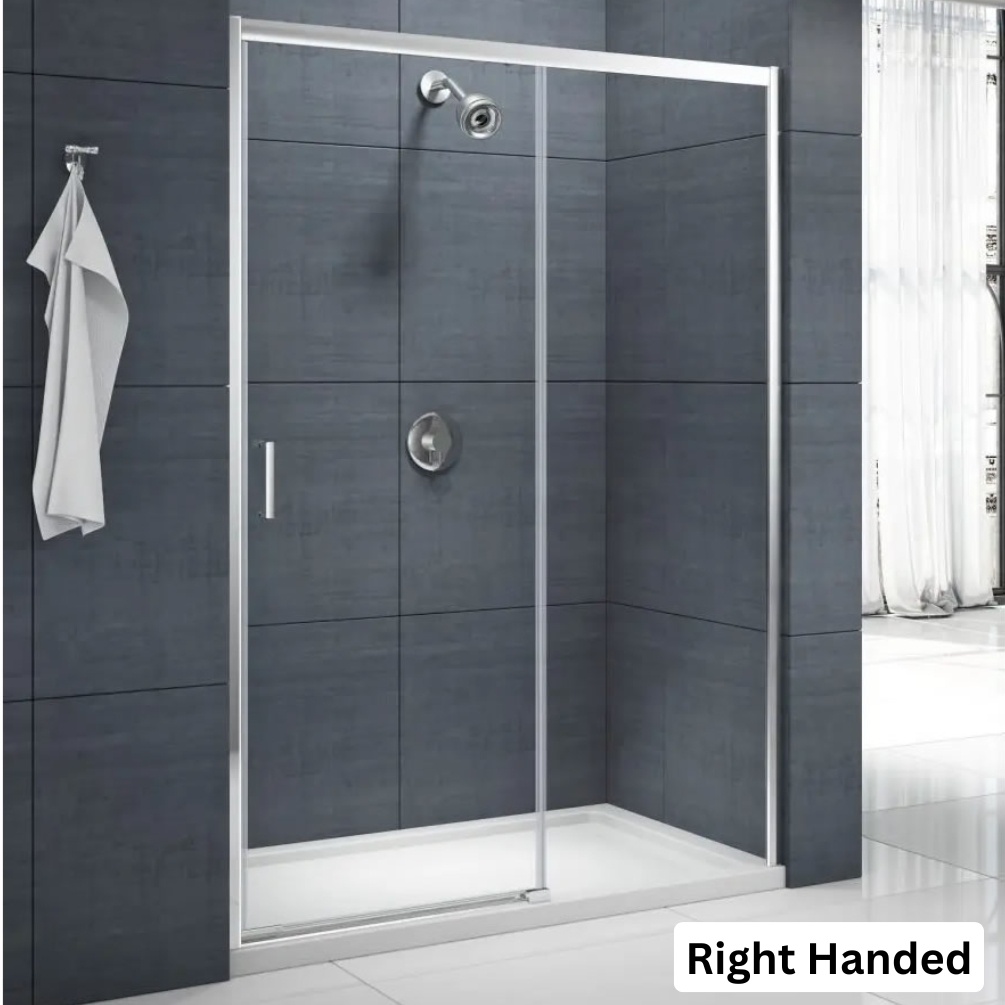 Merlyn 1400mm Mbox Chrome Low Level Access Sliding Door MBLA1400R