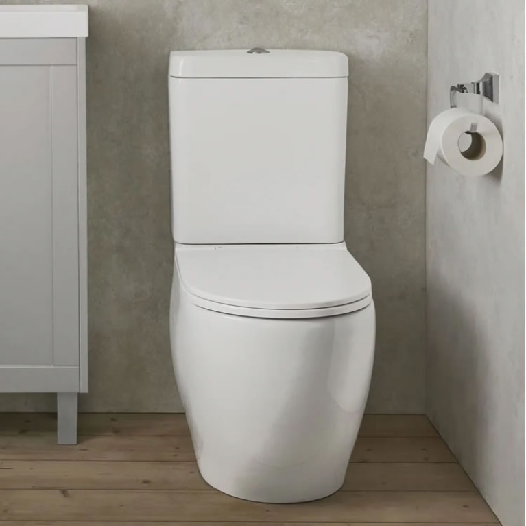 Heritage Stamford Rimless Close Coupled Toilet, Cistern & Seat