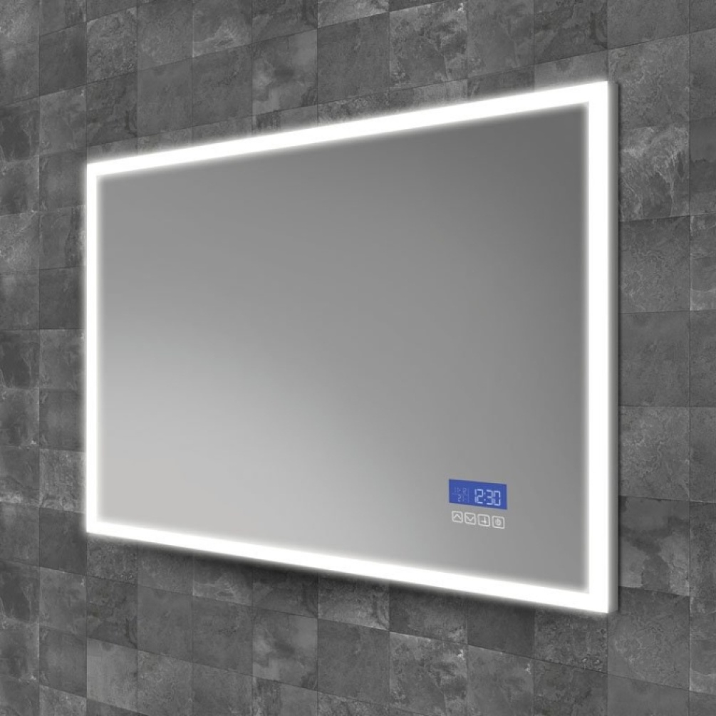Close up product image of the HiB Globe Plus 800mm Bluetooth LED Bathroom Mirror