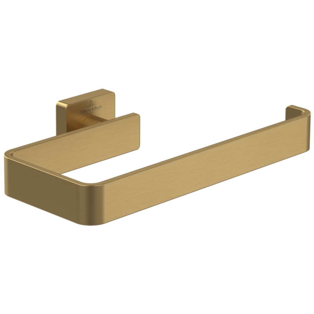 Cutout image of Villeroy & Boch Elements Striking Brushed Gold Towel Ring
