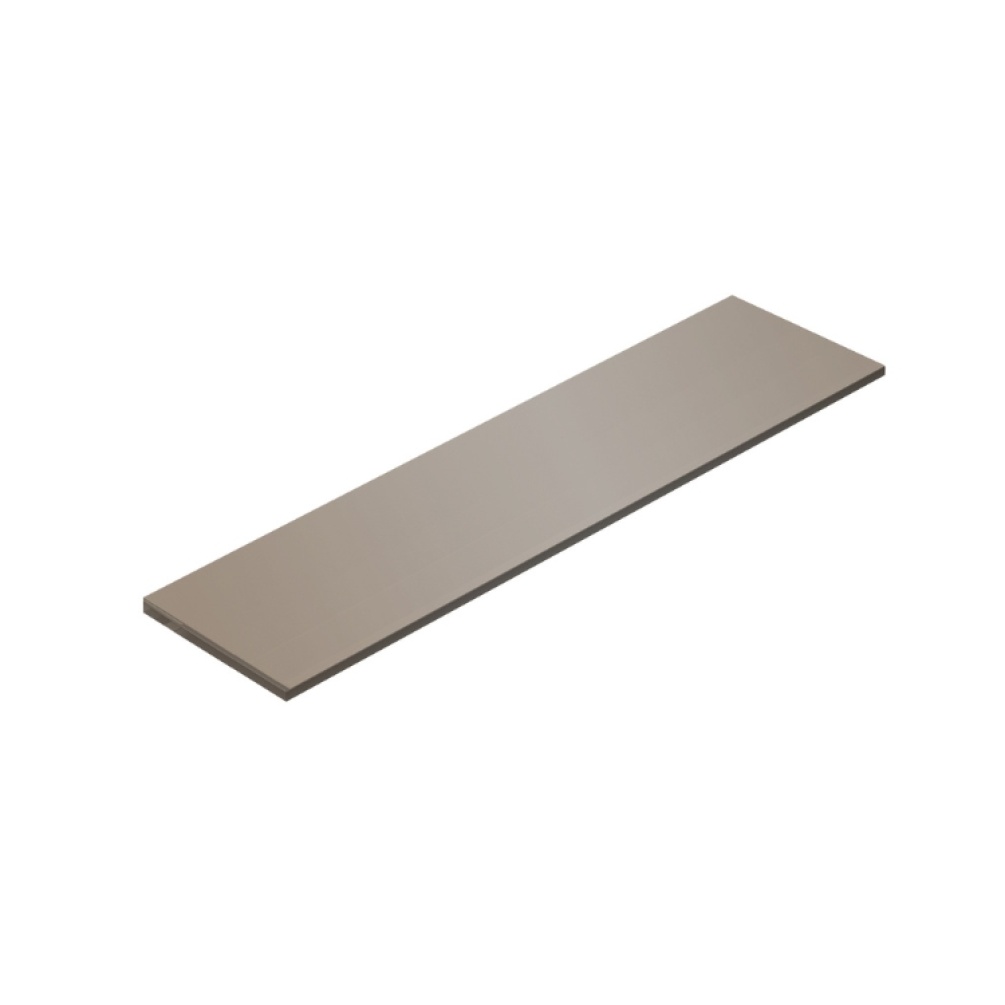 Product Cut out image of the Origins Living Pier 500mm Bronze Glass Shelf