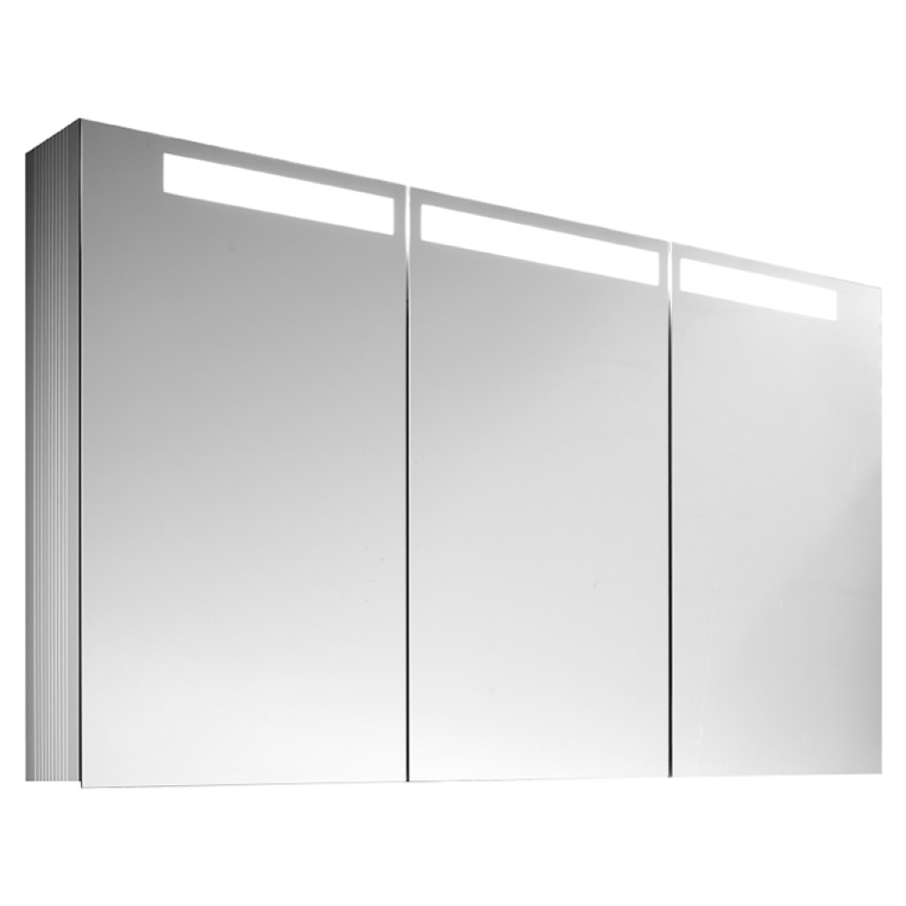 Photo of Villeroy and Boch Reflection 1000mm LED 3 Door Mirror Cabinet Cutout