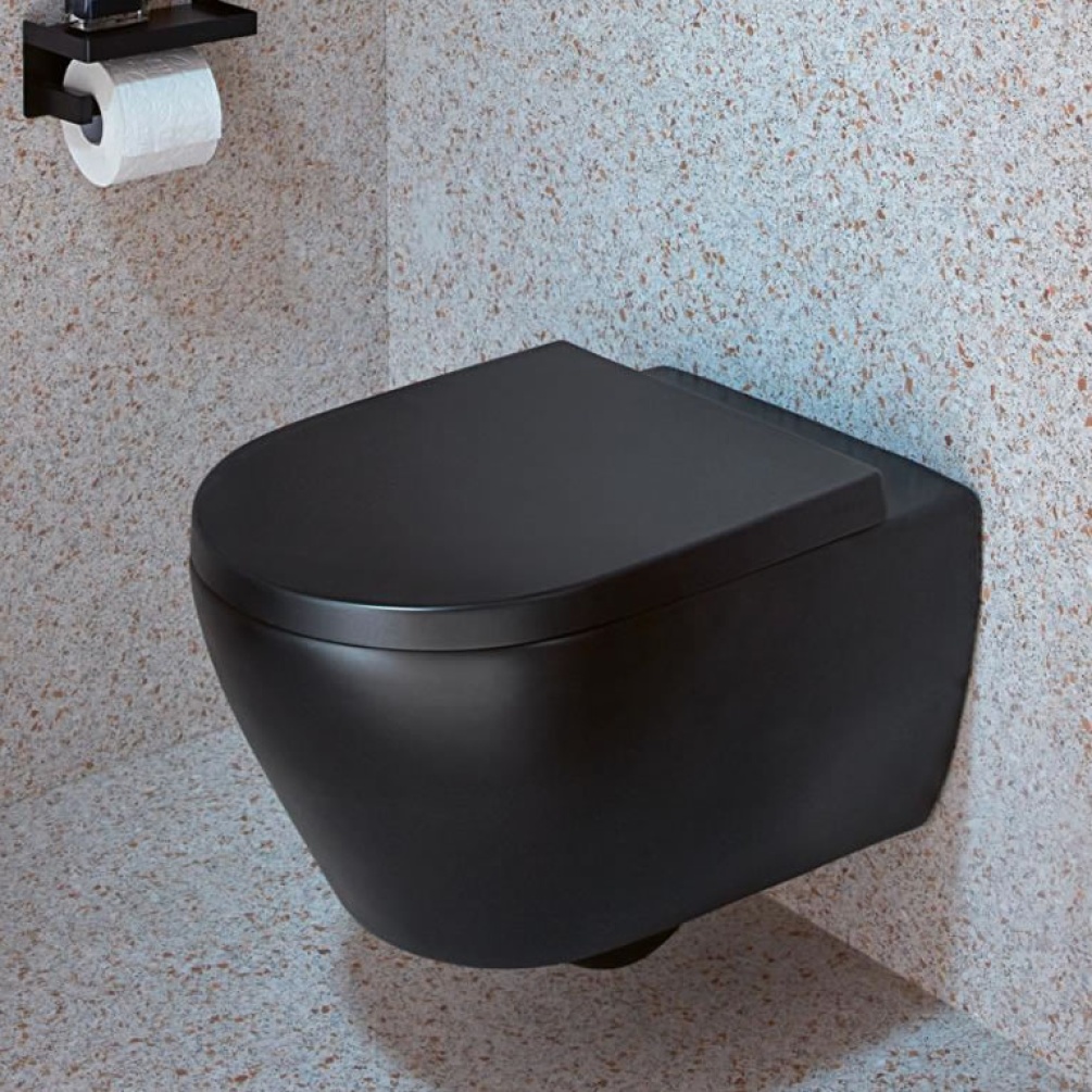 Lifestyle image of Villeroy & Boch Subway 2.0 Matt Black Wall-Hung Toilet