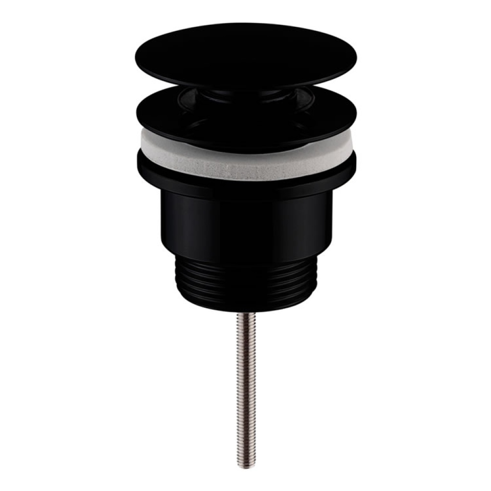 Cutout image of Sanctuary Apex Matt Black Click-Clack Basin Waste