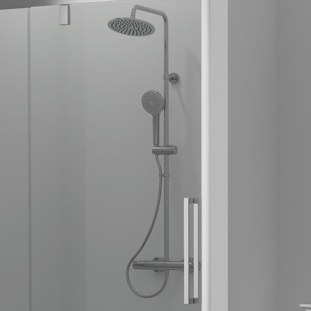 Ideal Standard CeraTherm - T50 Doucheset met thermostaat, 20 cm, 3-jets, chroom A7230AA Ideal Standard CeraTherm - T50 Doucheset met thermostaat, 20 cm, 3-jets, chroom A7230AA