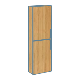iconography image of oak coloured bathroom furniture/vanity units in the style of a light oak coloured bathroom cabinet