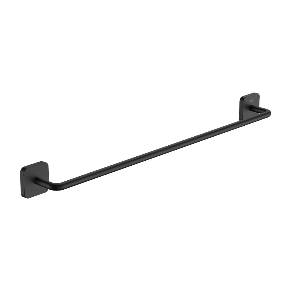 Cut out image of the Roca Victoria Matt Black 600mm Towel Rail