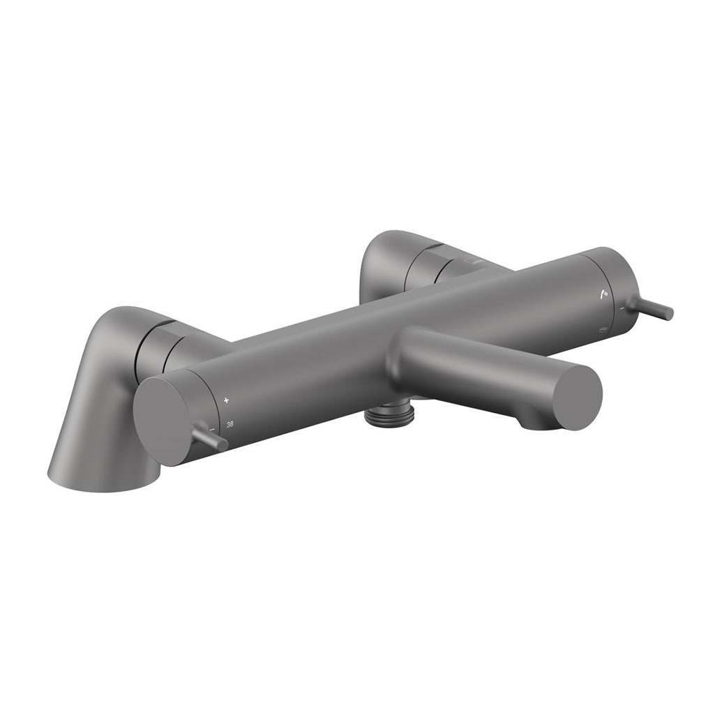 Vado Safari Lever Pewter Exposed Thermostatic Deck Mounted Bath Shower Mixer