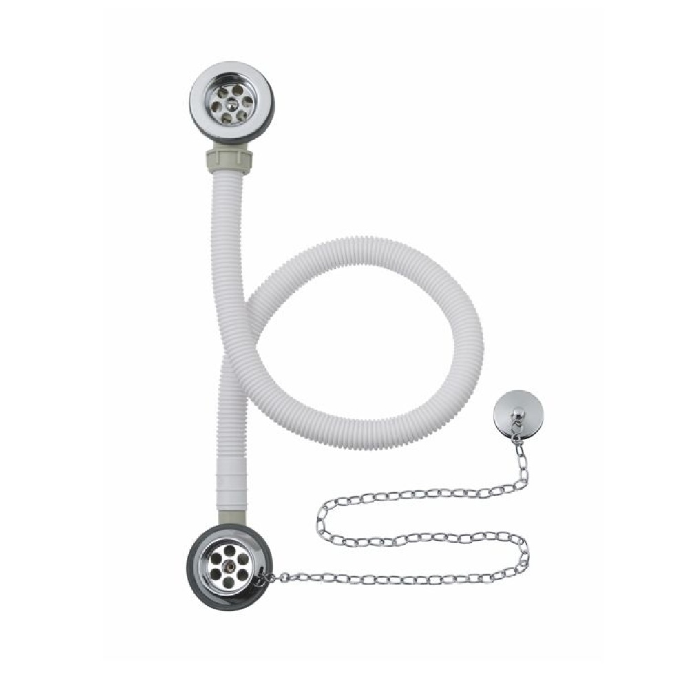 BC Sanitan Concealed Plug & Chain Bath Waste Chrome