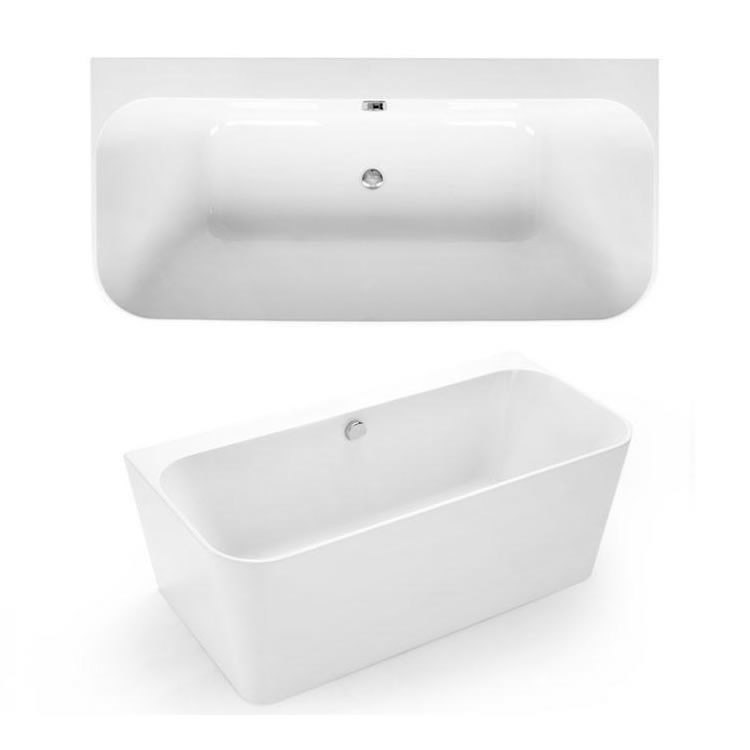 Waters Natura River 1600mm BackToWall Bath Sanctuary Bathrooms