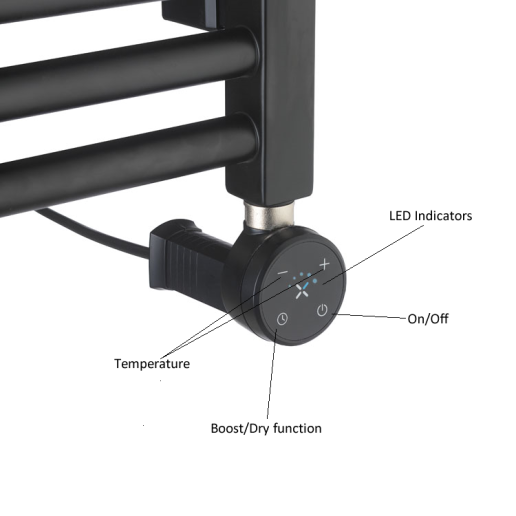 Crosswater MPRO Brass Electric Towel Warmer Sanctuary Bathrooms