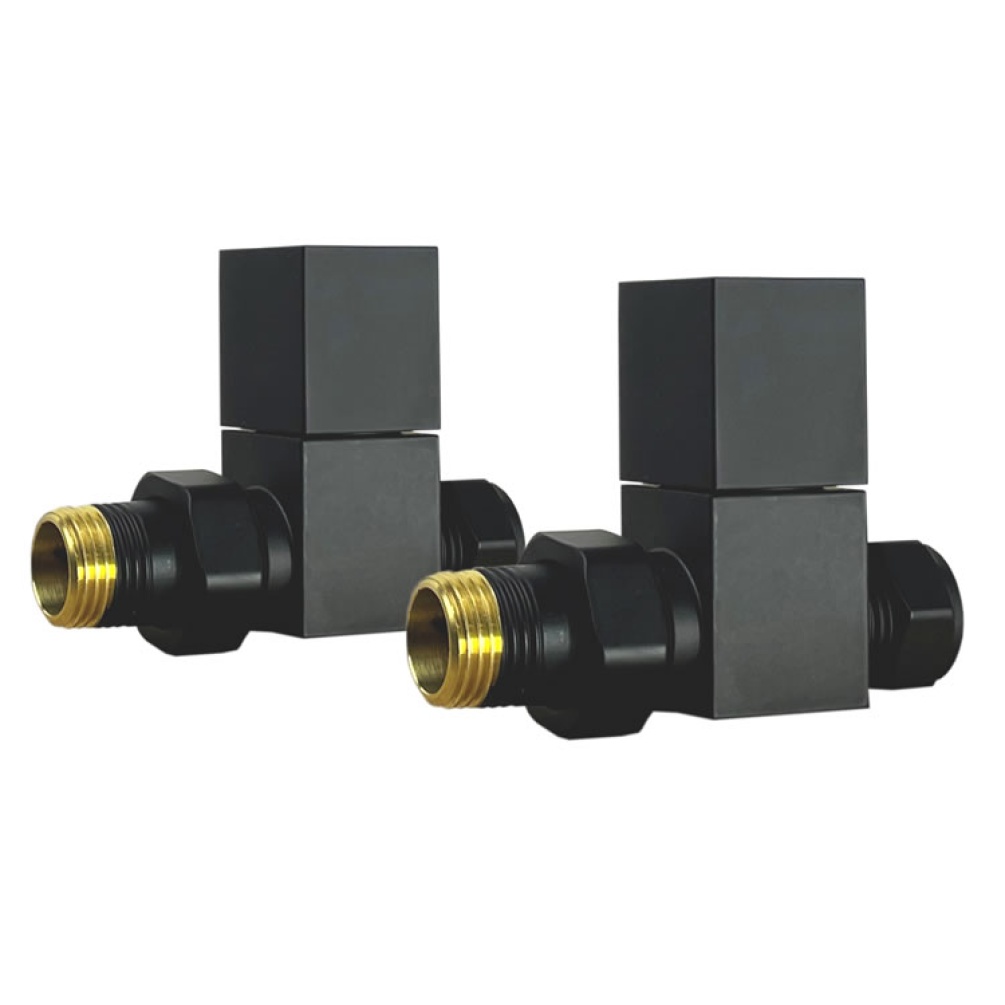 Cutout image of Radox Black Square Straight Valves