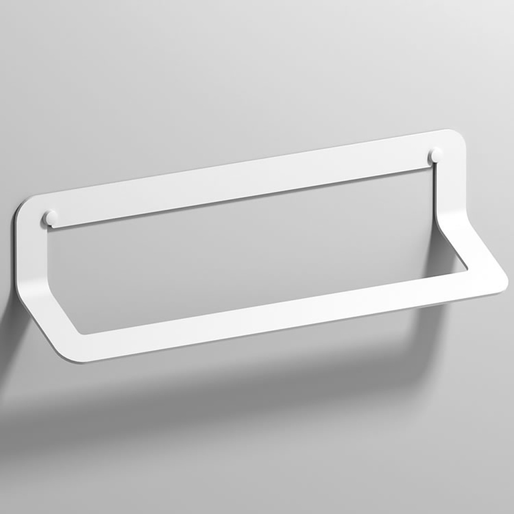 Cutout image of Origins Living Sonia Quick Towel Rail 45cm White.