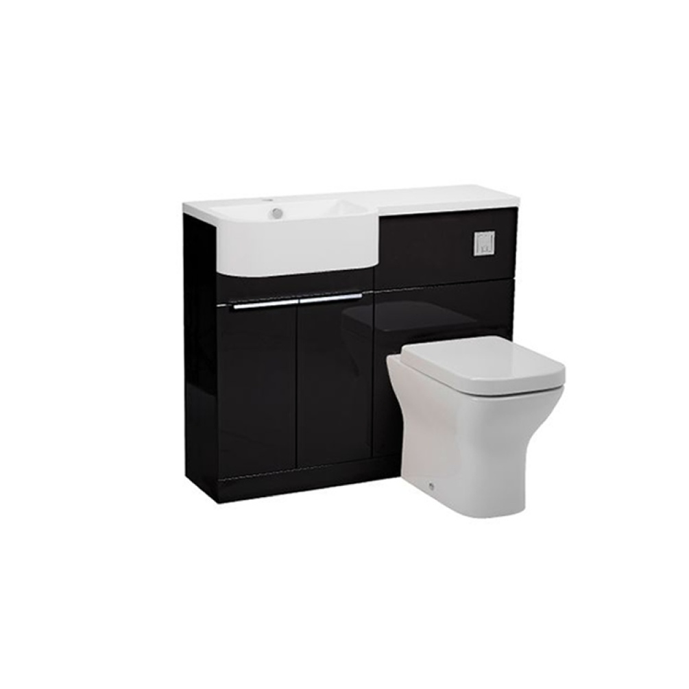 Photo of Tavistock Match 1000mm Gloss Clay Furniture Unit & Basin - Left Hand