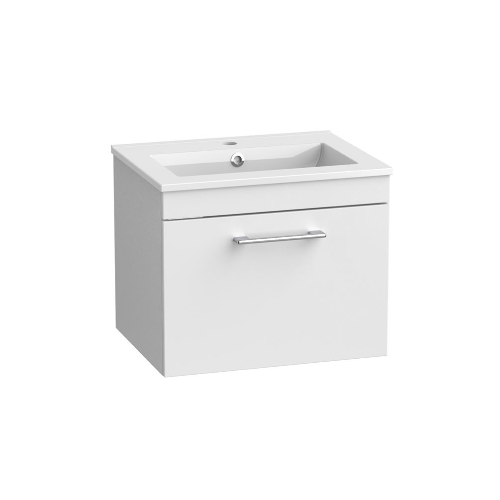 Tavistock Kew 500mm Gloss White Wall Hung Vanity Unit & Basin
