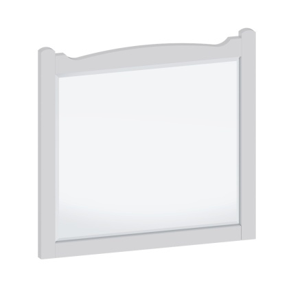 Product cut out image of Burlington Guild Varley White 600mm x 570mm Bathroom Mirror GU6057VW