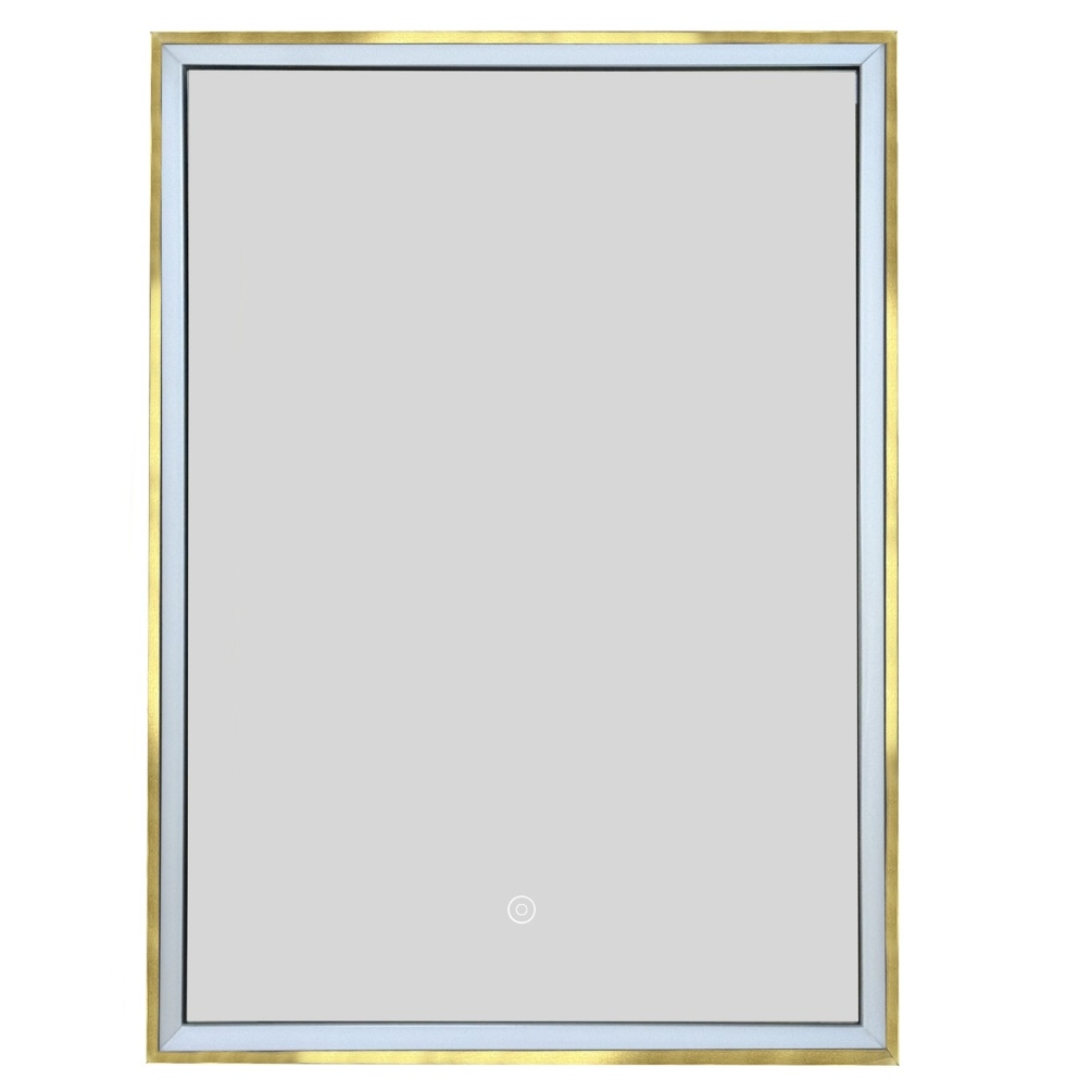 JTP Luca Brushed Brass Recessed Single Mirror Bathroom Cabinet Cut Out