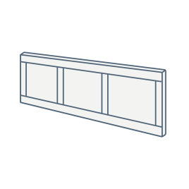iconography image of a bath/bathtub side/front panel