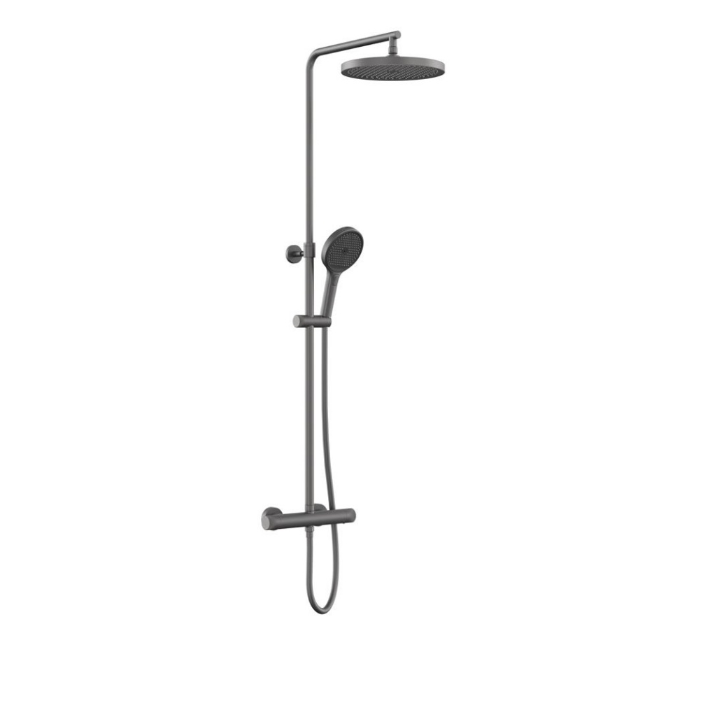 Vado Safari Leverless Pewter Exposed Thermostatic Shower Column
