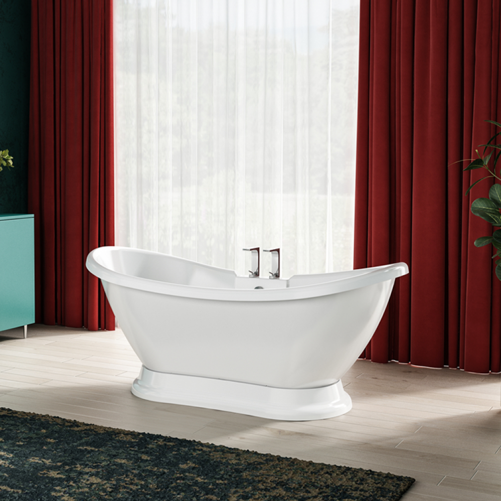 Lifestyle Photo of Charlotte Edwards Trafalgar Gloss White 1700mm Freestanding Bath