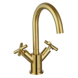 JTP Solex Brushed Brass Mono Basin Mixer