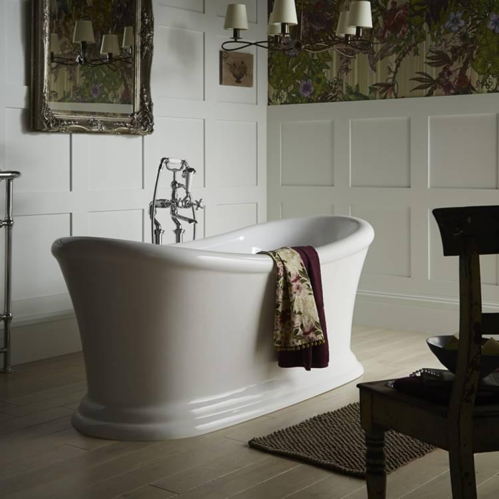 Photo of Heritage Orford 1700mm Freestanding Acrylic Double Ended Slipper Bath Lifestyle Image