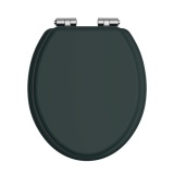 Heritage Classic Green Soft Close WC Seat With Chrome Hinges
