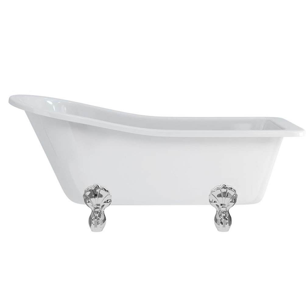 Burlington Harewood Freestanding Bath With Chrome Claw Feet