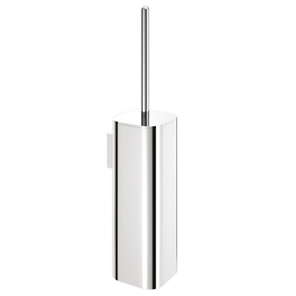 Cutout image of Origins Living Gedy Outline Wall-Mounted WC Brush Set chrome.