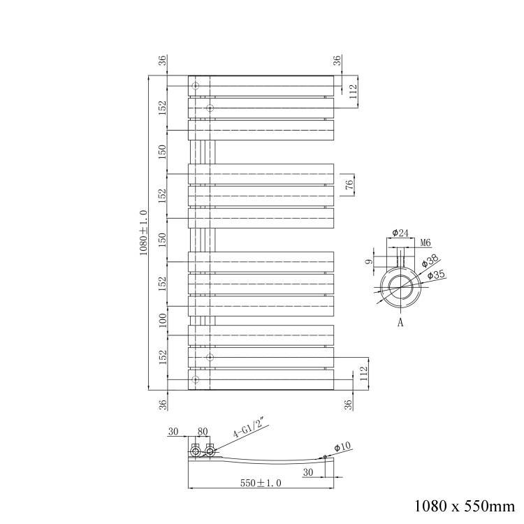 JTP Cleo Chrome Radiator | Sanctuary Bathrooms