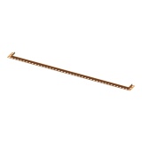 Product cut out image of the Abacus Elements Brushed Bronze 1000mm Infinity Waste Finishing Trim