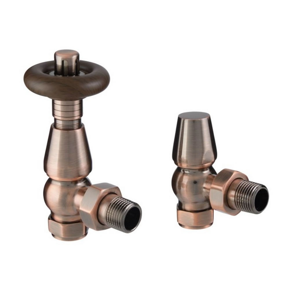 Cutout image of Redroom by Barwick Copper Classic Angled Thermostatic Radiator Valves