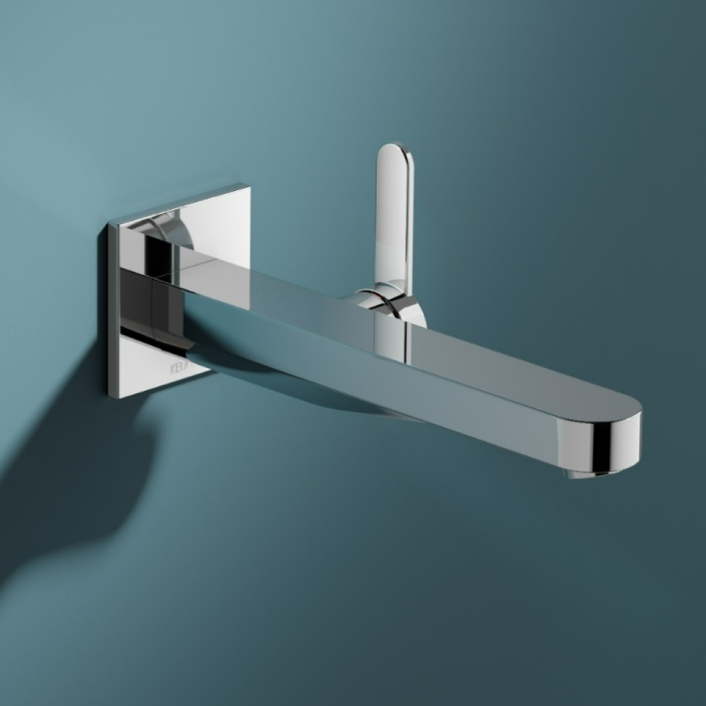 Close up product image of Keuco IXMO Flat Wall Mounted Single Lever Basin Mixer 59516 011302/59516 371302