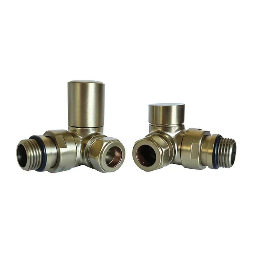 Product cut out image of the Radox Circulus Brushed Brass Corner Valves