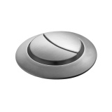 Product cut out image of the Tavistock Brushed Nickel Round Dual Flush Button