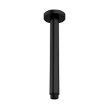 Product Cut out image of the Crosswater MPRO Matt Black Ceiling Mounted Shower Arm