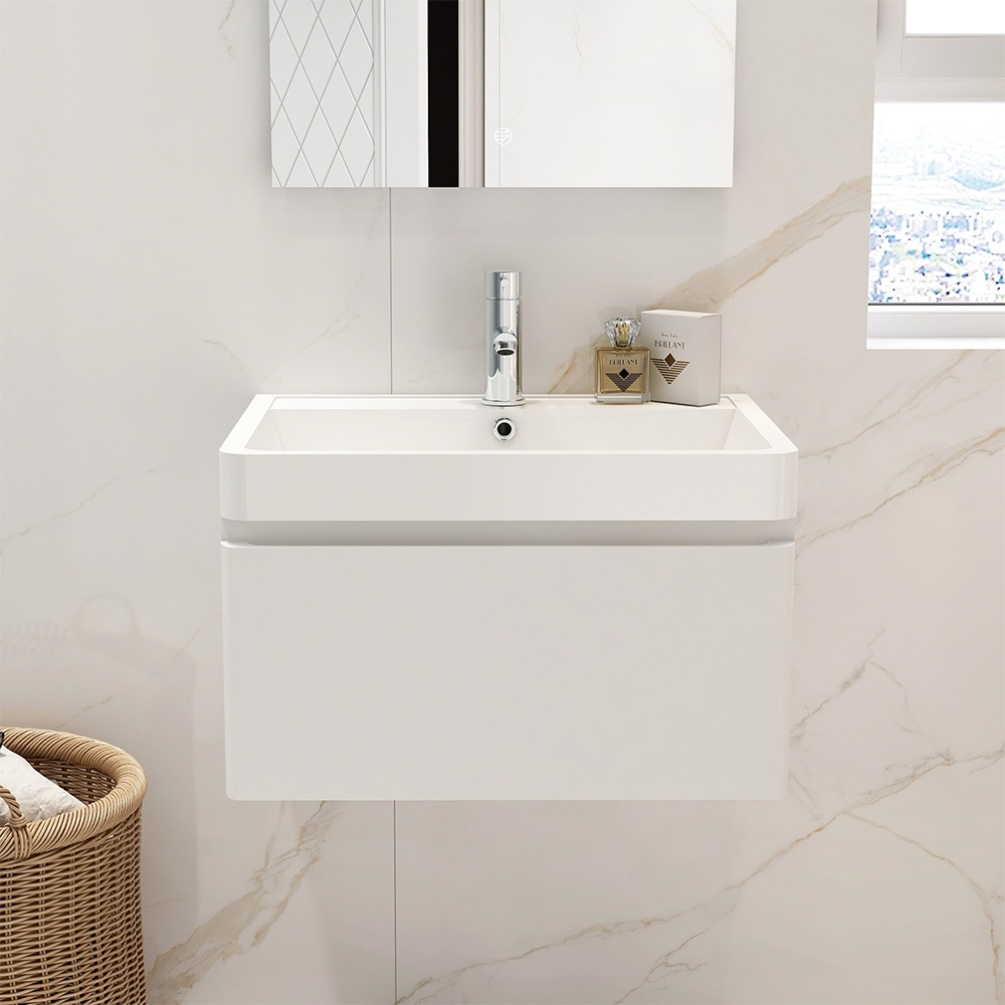 Imex Ivo 600mm Single Drawer Wall Mounted Vanity Unit Lifestyle