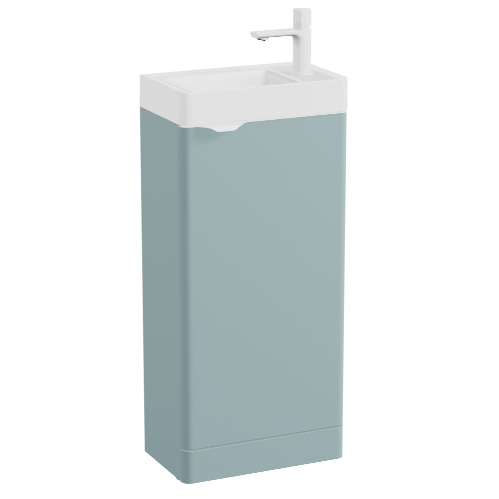 Vado Cameo 400mm Floorstanding Vanity Unit & White Ceramic Basin - Right Hand