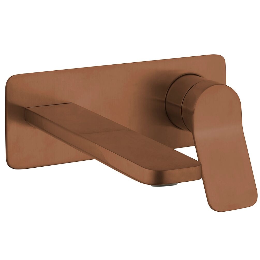 Crosswater Glide II Brushed Bronze 2 Hole Wall Mounted Basin Set
