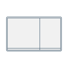 iconography image of a toilet flush button or toilet flush plate