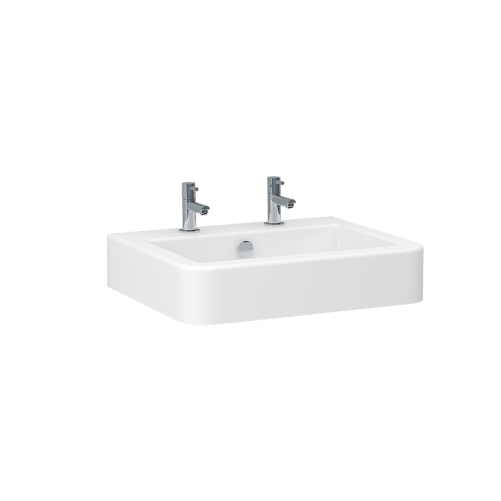 Imex Suburb 535mm 2 Tap Hole Wall Hung Basin Cut Out