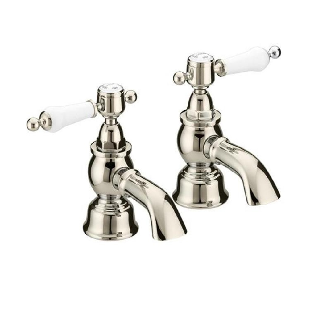 Photo of Heritage Glastonbury Vintage Gold Bath Pillar Taps