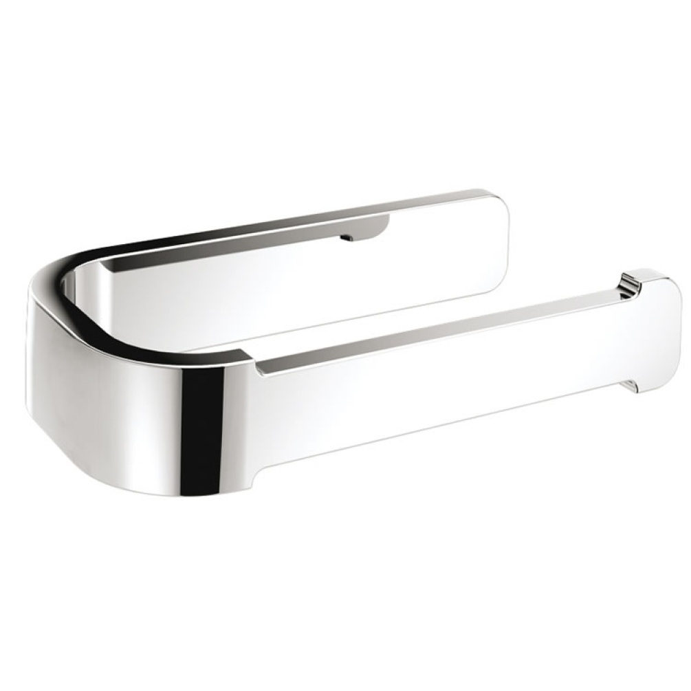 Cutout image of Origins Living Gedy Outline Open Toilet Roll Holder Chrome.