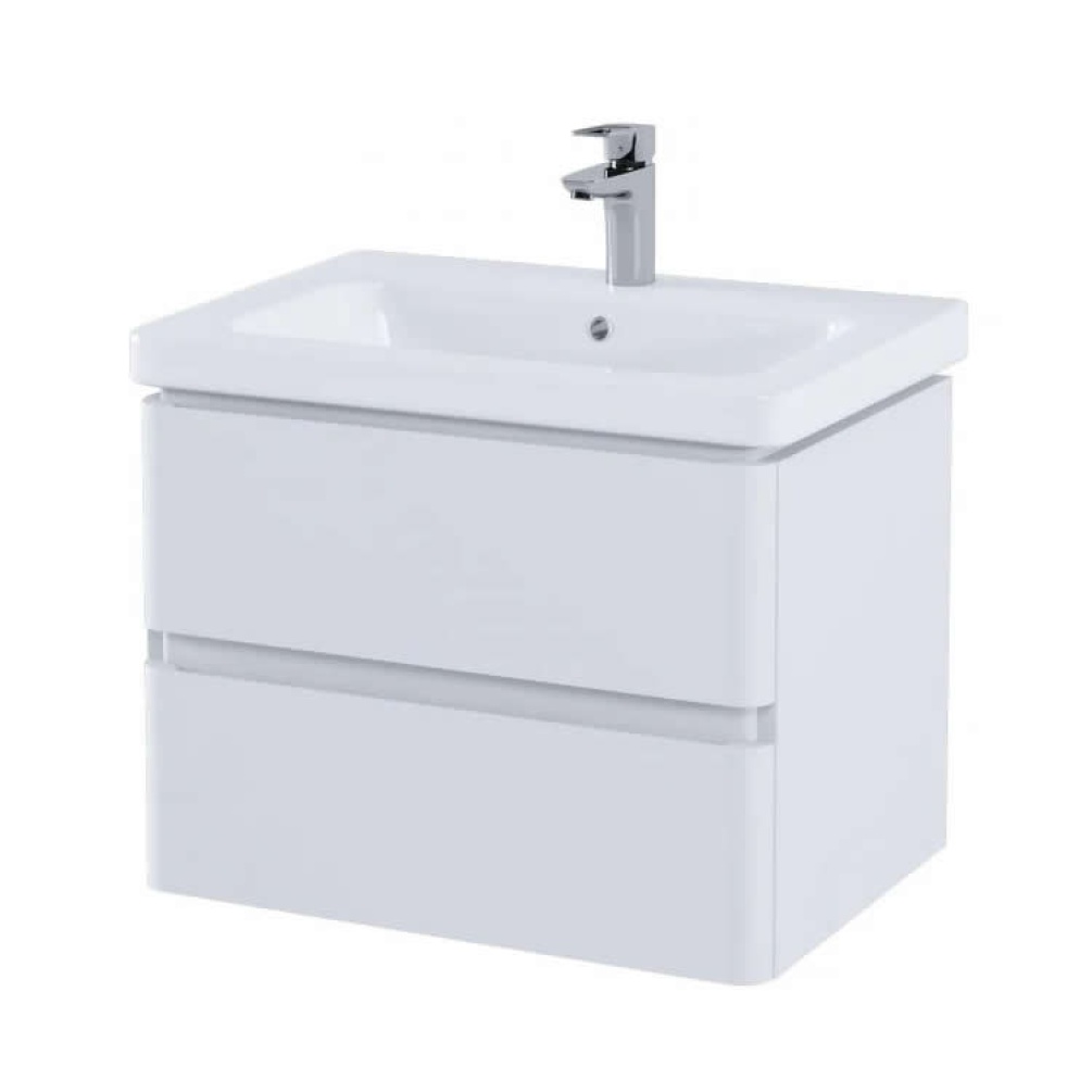 Photo Of RAK Resort Matt White 650mm Wall Mounted Vanity Unit