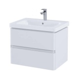 Photo Of RAK Resort Matt White 650mm Wall Mounted Vanity Unit